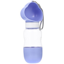 2Pcs Dog Water Bottle With Food Container Portable Pet Dispenser