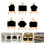 24 Pcs Wooden Message Boards Memo Blackboard Tripod Desktop 10