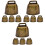 12Stk Mini Eisen Kuhglocken Gold Glocken Für Tier Und 5