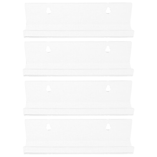 24Pcs Clear Acrylic Album Rack Wall Mount Record Storage Display Stand 2