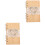 2Pcs Wooden Wedding Guest Book Sign Message Notebook 3