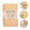 2Pcs Wooden Wedding Guest Book Sign Message Notebook 8