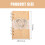 2Pcs Wooden Wedding Guest Book Sign Message Notebook 11