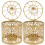 4 Pcs Iron Birdcage Candlesticks Portable Tealight Hanging Lanterns 1