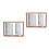 2 Pcs Siamese Rotating Photo Frame Double Sided Holder Art 6
