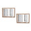 2 Pcs Siamese Rotating Photo Frame Double Sided Holder Art 2