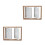 2 Pcs Siamese Rotating Photo Frame Double Sided Holder Art 4