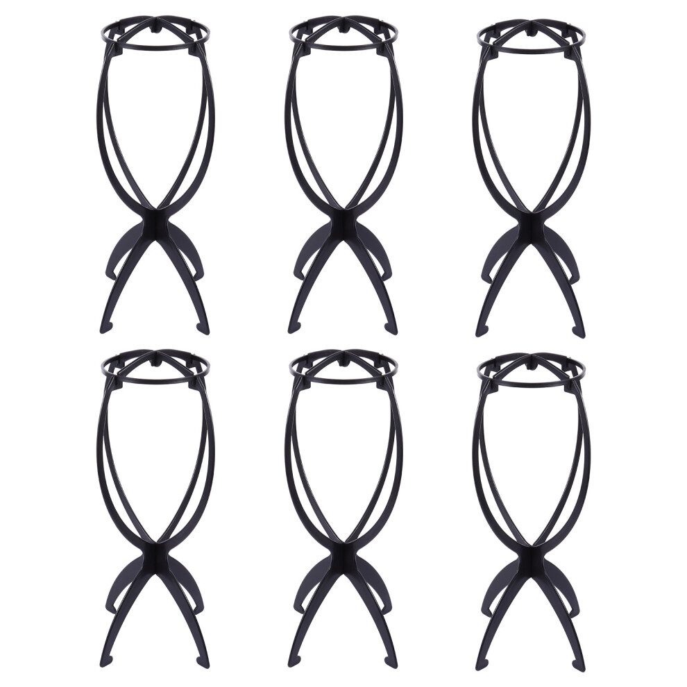 Happyyami Unisex 12 Pcs Durable Wig Display Stand Storage Rack Accessories
