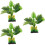 3Pcs Green Artificial Aquarium Plants For Fish Tank Decoration 7