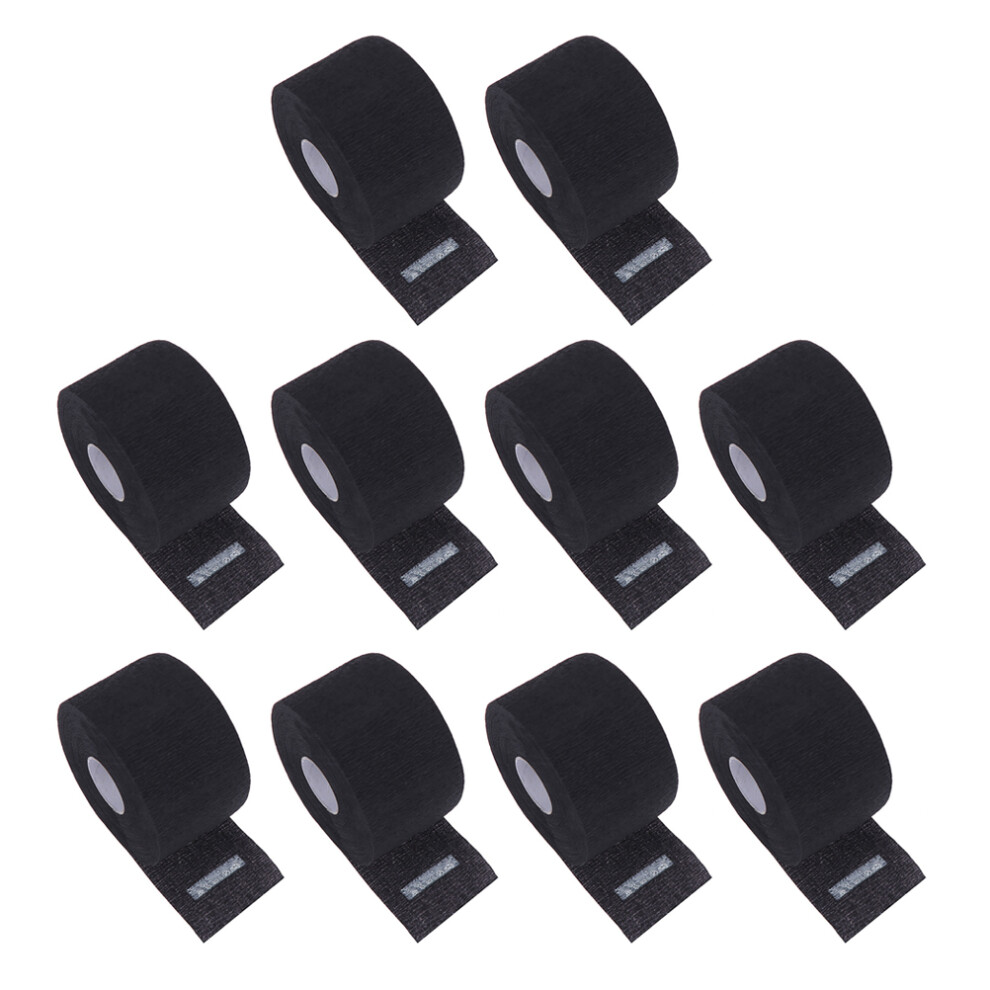 Artibetter 10Pcs Disposable Barber Paper Neck Strips Stretchy Wrap Protection