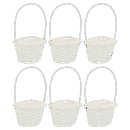 12 Pcs Durable Woven Rattan Picnic Baskets