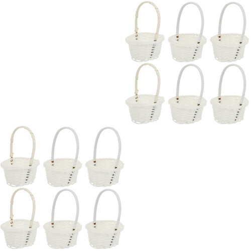 12 Pcs Durable Woven Rattan Picnic Baskets 2