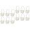12 Pcs Durable Woven Rattan Picnic Baskets 4