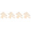 4 Sets Hand Stick Wooden Crochet Needle Weaving Comb 6