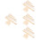 4 Sets Hand Stick Wooden Crochet Needle Weaving Comb 8