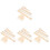 4 Sets Hand Stick Wooden Crochet Needle Weaving Comb 4