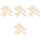4 Sets Hand Stick Wooden Crochet Needle Weaving Comb 5