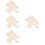 4 Sets Hand Stick Wooden Crochet Needle Weaving Comb 9