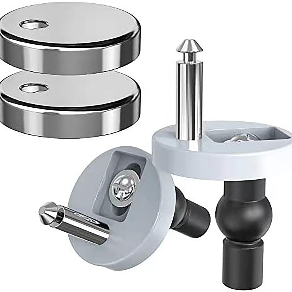 2 Pack Quick Release Toilet Seat Fixings, Universal Toilet Seat Hinge Fittings For Wc Blind Holes 9016109232373
