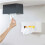 1Pc Plastic Waterproof Toilet Paper Holder Wall Mounted Dark Grey 6