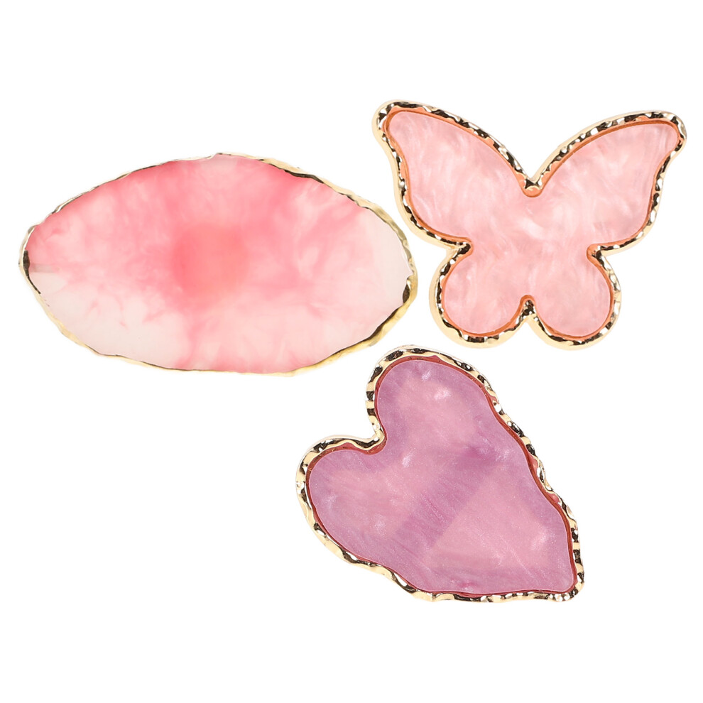 Aboofan 3Pcs Nail Art Mixing Palette For Gel And