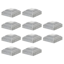 20 Pcs Iron Fence Post Covers Galvanized For Outdoor Use