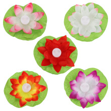 10 Pcs Decorative Lotus LED Lamp Electric Candle For Festival