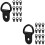 2pcs 30pcs D-Ring Tie Downs & Hangers for Frames Mirrors 6