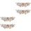2 Pairs Shiny Crystal Shoe Buckles For Wedding Decor 3
