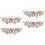 2 Pairs Shiny Crystal Shoe Buckles For Wedding Decor 4