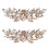 2 Pairs Shiny Crystal Shoe Buckles For Wedding Decor 1