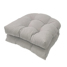 UShaped Patio Cushions Thick And Breathable Outdoor Furniture Cushions For Chairs Waterproof Light Gray