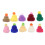 20 Pcs Knitted Hat Craft Accessories Mini Colorful Caps Decor 1