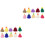 20 Pcs Knitted Hat Craft Accessories Mini Colorful Caps Decor 3