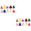 20 Pcs Knitted Hat Craft Accessories Mini Colorful Caps Decor 6
