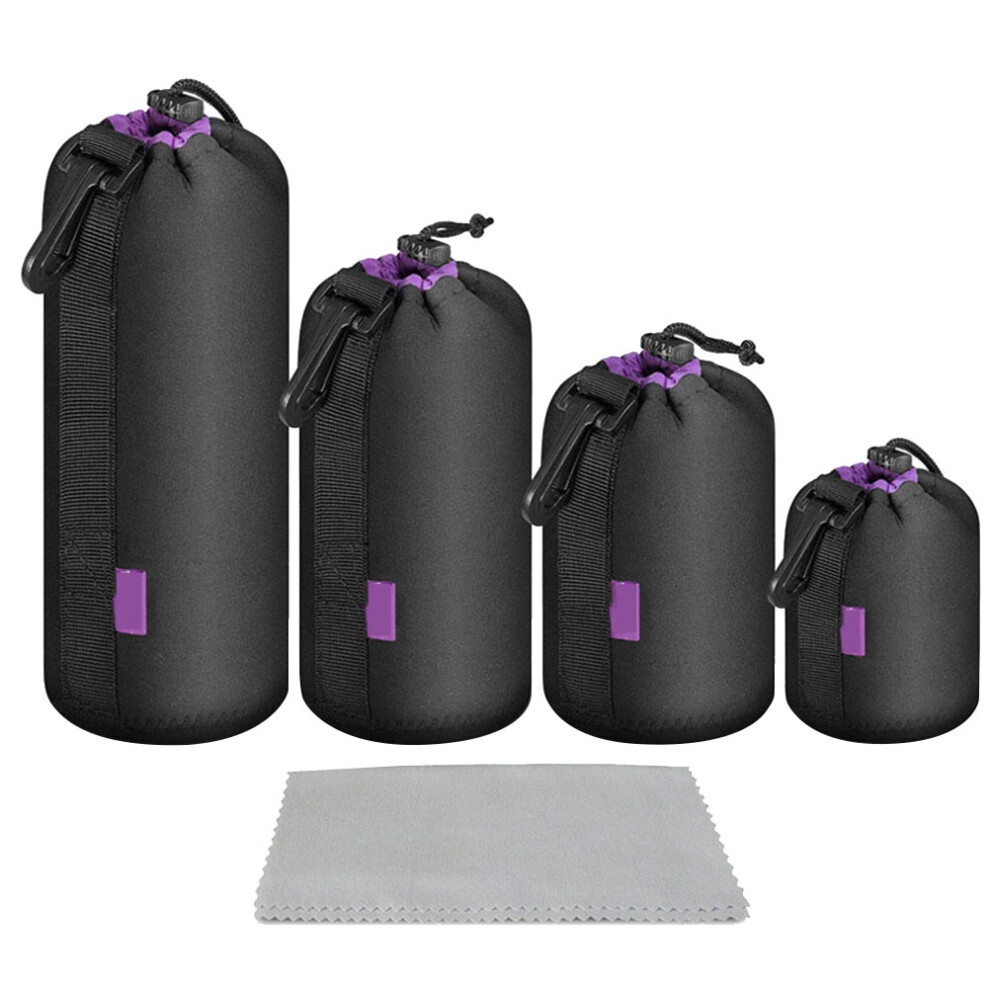 12 Pcs Camera Lens Bag Portable Waterproof Foldable Drawstring Case 3363282490080