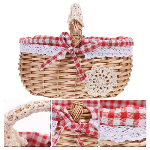 1Pc Outdoor Picnic Basket For Home Restaurant Fruit Storage 2