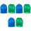 6 Pcs Plastic Golf Markers And Alignment Tools 3