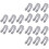 30 Pcs Windproof Clothes Clips Large Plastic Non-Slip Light Grey 6