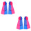 2 Pairs Kids Rubber Training Flippers For Swimming 6