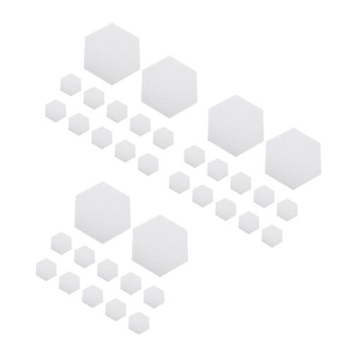 36 Pcs Felt Hexagon Self-Adhesive Wall Memo Board 1
