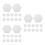 36 Pcs Felt Hexagon Self-Adhesive Wall Memo Board 7
