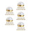 50 Pcs Bridal Veil Weights Magnetic Double Sided Artificial Pearls 6