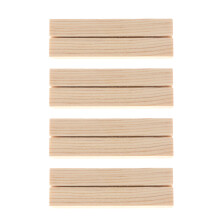 36Pcs Khaki Wooden Memo Clips for Photos Notes Rustic Party Decor
