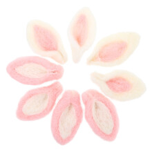 16 Pcs Felt Cat Ear Craft Diy Decoration For Clothing Hat Costume