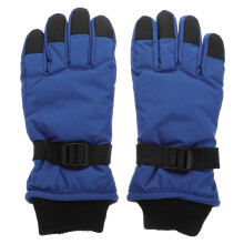 1 Pair Classic Waterproof Skiing Gloves Kids Thickened Winter