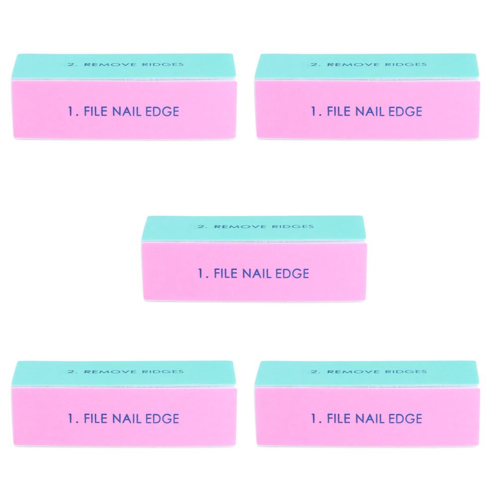 Happyyami 15 Pcs Four Sided Sponge Nail Files For Women Manicure Tools