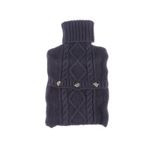 2Pcs 1L Hot Water Bottle With Knitted Cover For