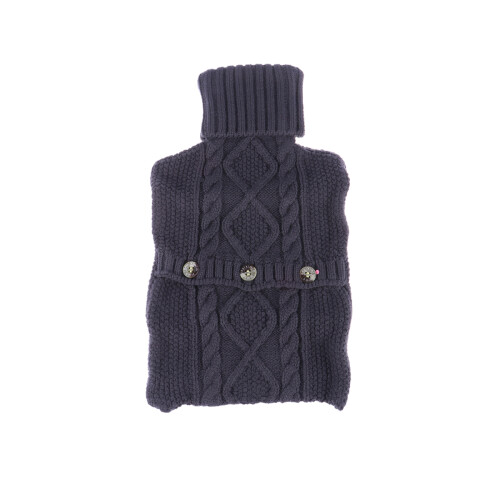 2Pcs 1L Hot Water Bottle With Knitted Cover For
