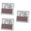 3Pcs Solar Transparent LED Digital Aquarium Temperature Meter White 7